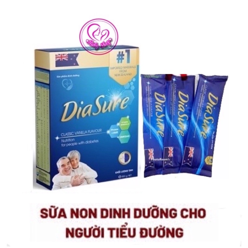 Combo 10 gói sữa non tiểu đường diasure 25g/ gói dùng thử