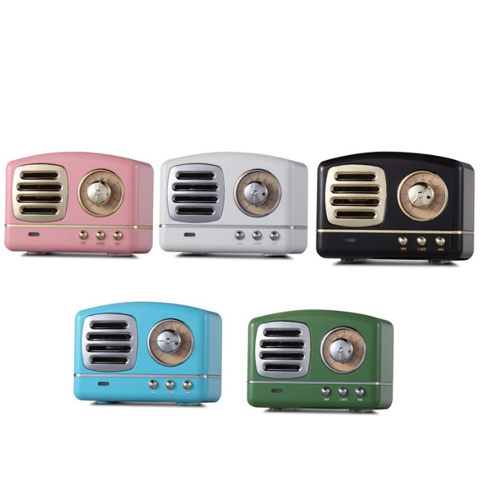 Loa Bluetooth mini vintage phong cách Retro (ảnh thật)