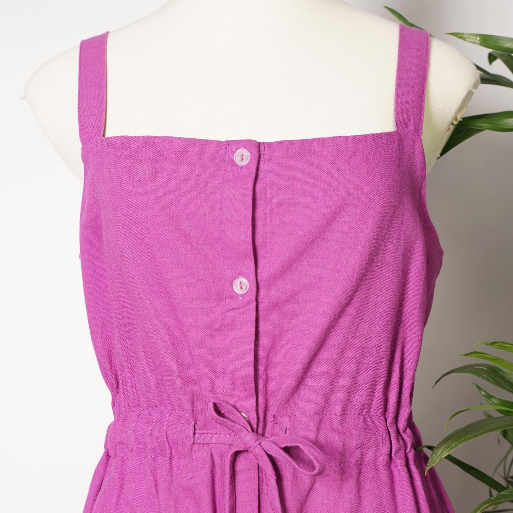 Đầm Le Pitta Linen Tím