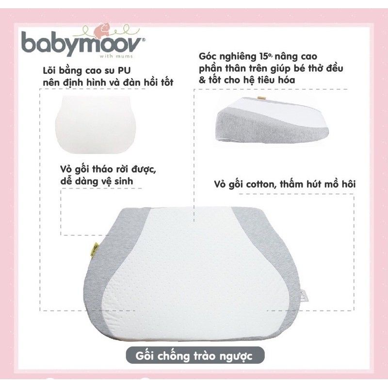 Gối Chống Trào Ngược Babymoov Cho Bé