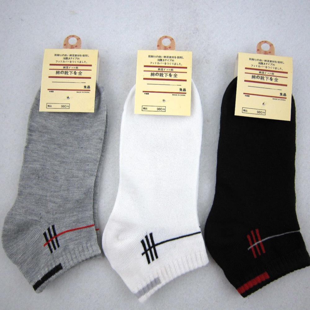 Tất nam cổ ngắn SOLANO vớ nam co giãn họa tiết 3 sọc đi giày da, giày thể thao chạy bộ, gym đa năng FAS-001328