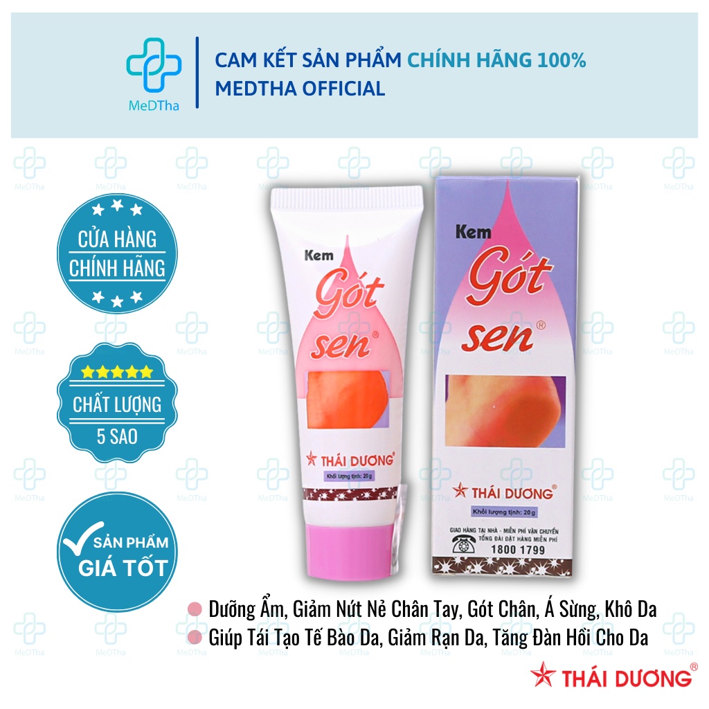 Kem Gót Sen - Kem dưỡng ẩm, giảm nứt nẻ, khô da, á sừng, mềm da của Sao Thái dương