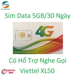 SIM 4G VIETTEL DATA KHỦNG 5GB TỐC ĐỘ CAO-XL50-0Đ