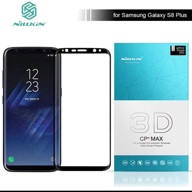 [SHIPNOW] Kính cường lực Galaxy S8/ S8 Plus Nillkin 3D CP+ Max Full màn hình tốt nhất ( Chính hãng )