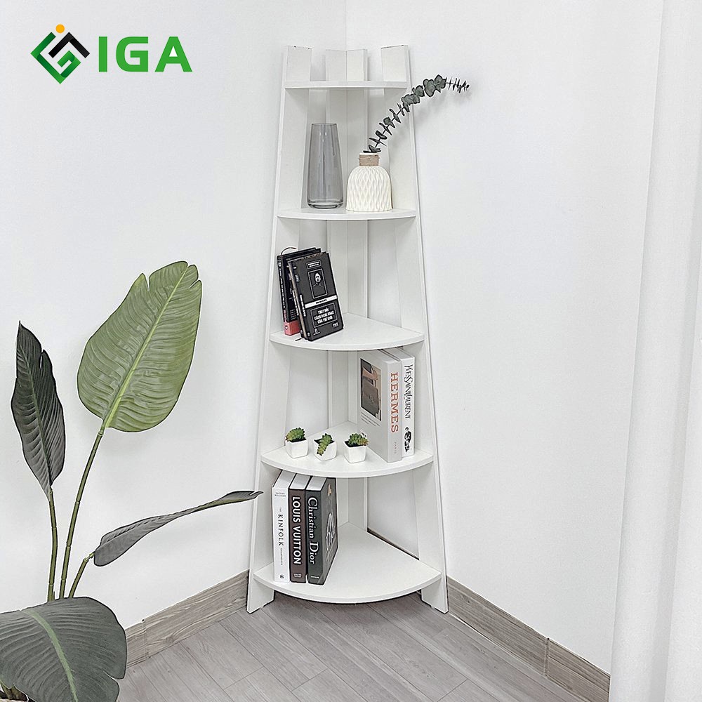 Kệ góc để đồ decor trang trí bằng gỗ đẹp mắt phong cách vintage - gp115