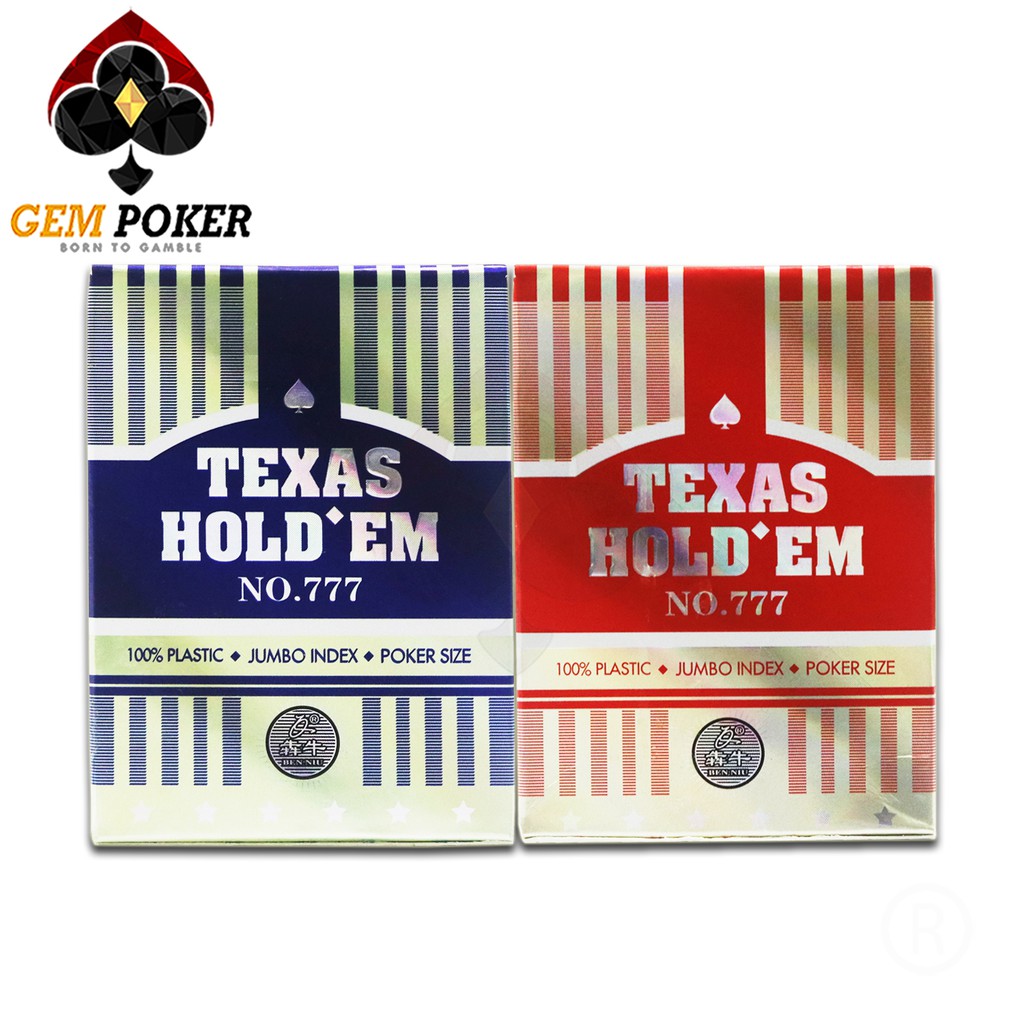 BÀI POKER TEXAS 777 BEN NIU 100% PLASTIC CAO CẤP