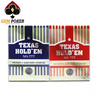 Bài poker texas 777 ben niu 100% plastic cao cấp