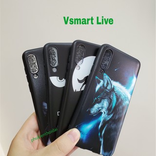 Ốp lưng Vsmart Live dẻo TPU in 3D cao cấp chất đẹp ôm khít máy 1