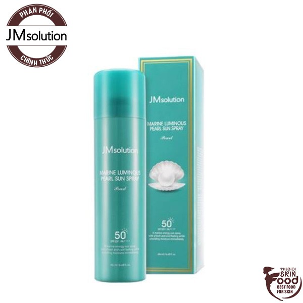 Xịt Chống Nắng Cấp Nước, Dưỡng Ẩm Jmsolution Marine Luminous Pearl Sun Spray 180ml | BigBuy360 - bigbuy360.vn