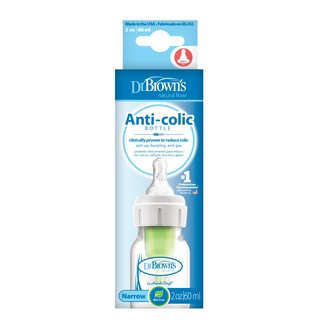 Bình sữa cổ thường Dr.Brown's  60ml  options Plus phiên bản mới