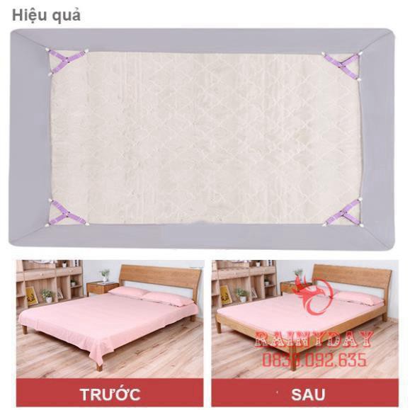 [FreeShip - LOẠI 1] Bộ kẹp ga giường cao cấp - kẹp drap giường nệm giữ cố định chống xê dịch tụt góc