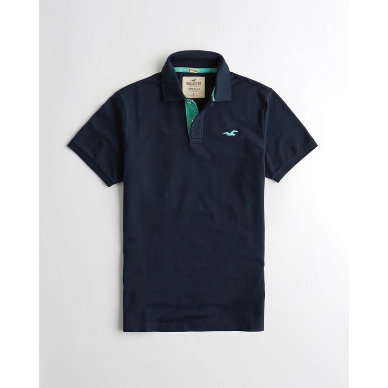 Áo thun nam Hollister HOL-PO253 Stretch Icon Polo Navy