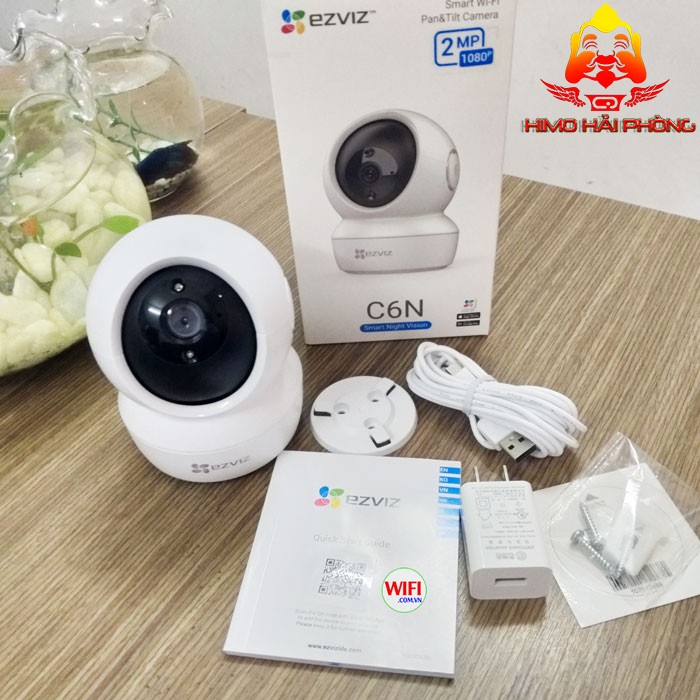 Camera Wifi Không Dây Giám Sát Gia Đình Ezviz CV246 C6N Full HD 1080P 2MP- Xoay 360-Đàm Thoại Loa 2 Chiều