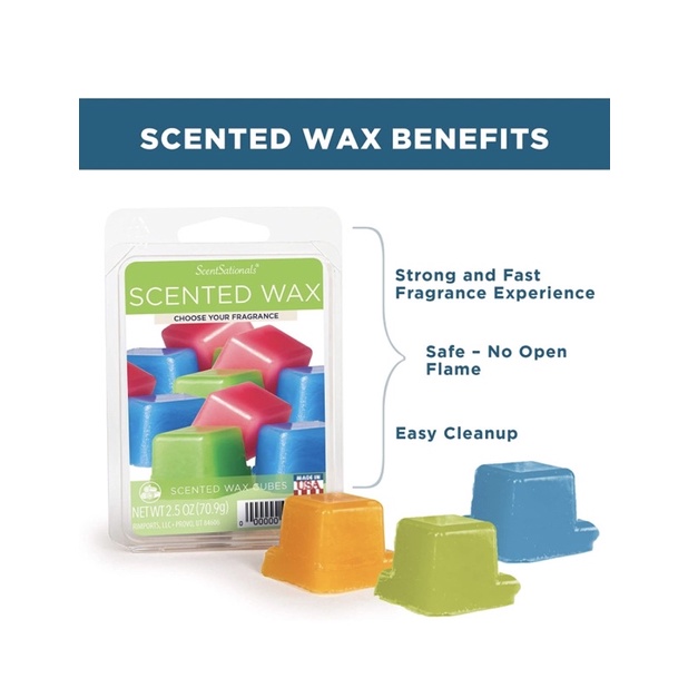 Made in US wax melt Sáp thơm tan chảy hương nước hoa ScentSationals, 1 vỉ 6 viên
