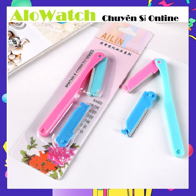 Bộ 2 dao Cạo, Tỉa Lông Mày, Chân Mày, Tóc Mái Store4girls