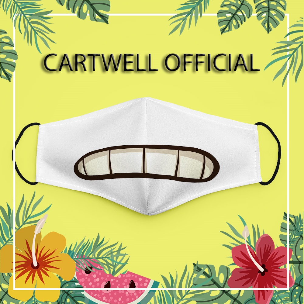 Khẩu trang hoạt hình dễ thương cute trẻ em vui nhộn cho bé Hình Vẽ DRAWN CARTWELL ngăn bụi mịn thời trang unisex kháng k