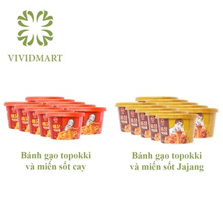 [Set 10 hộp] BÁNH GẠO TOKBOKKI VÀ MIẾN OTASTE TÔ 128G: SỐT CAY VỊ CAY NGỌT VÀ SỐT JAJANG TƯƠNG ĐEN HÀN QUỐC – OTASTE