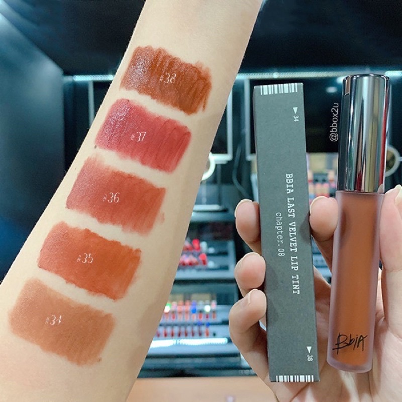 (Vegan - 2023) Son kem lì Bbia Last Velvet Lip Tint Version 8 màu #38 Feign Fine 5g / Màu 25 / Màu 36 / Màu 39