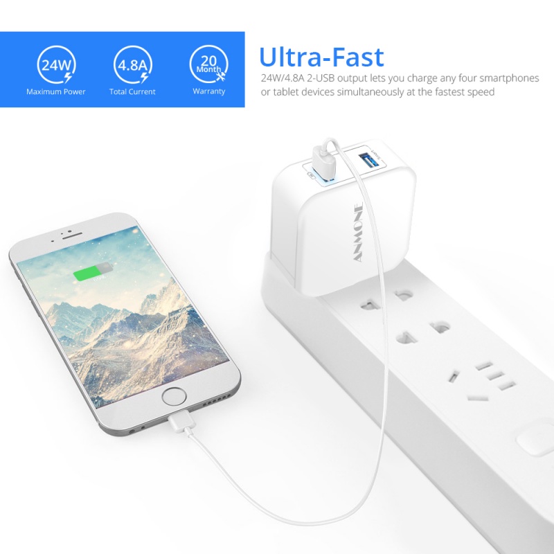Bộ sạc Fonken nhiều cổng USB cho điện thoại di động