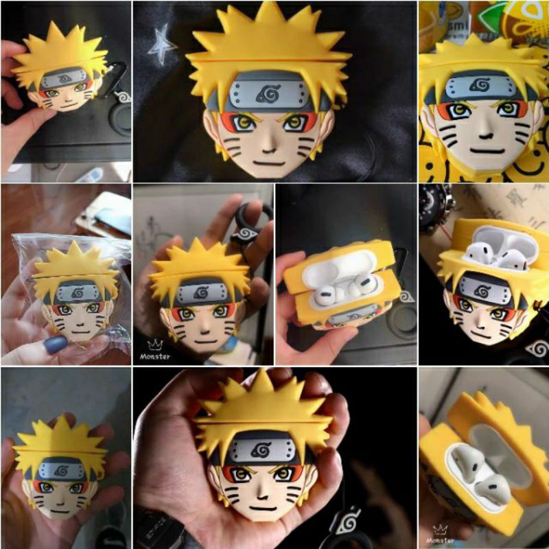 (Order 7 ngày) Case bảo vệ Airpods Pro/1/2/i9s/i11/i12 ninja naruto/ sasuke/ gaara