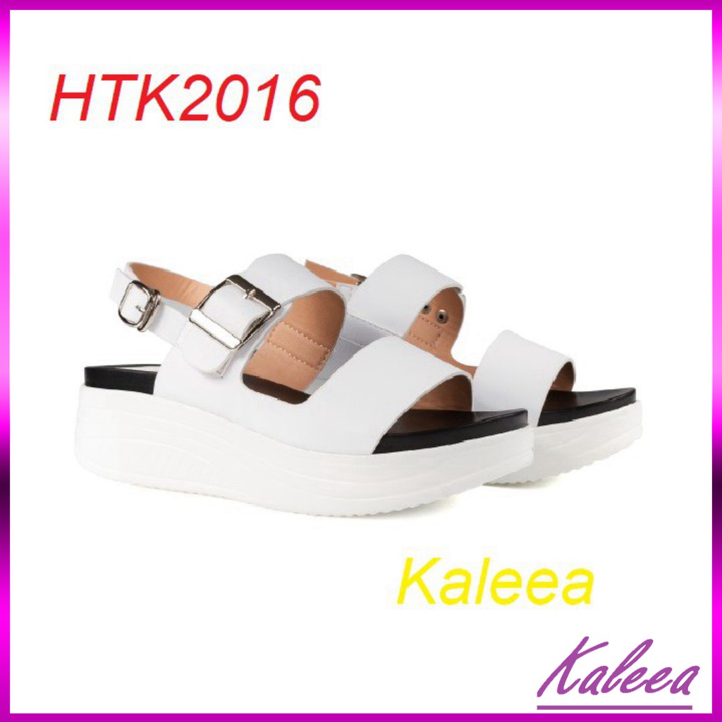 HOT 2021 Giày sandal nữ 7p - Kaleea  HTK2016 - giày sandal cao cấp, VNXK ,siêu nhẹ 200gr nâng chiều 