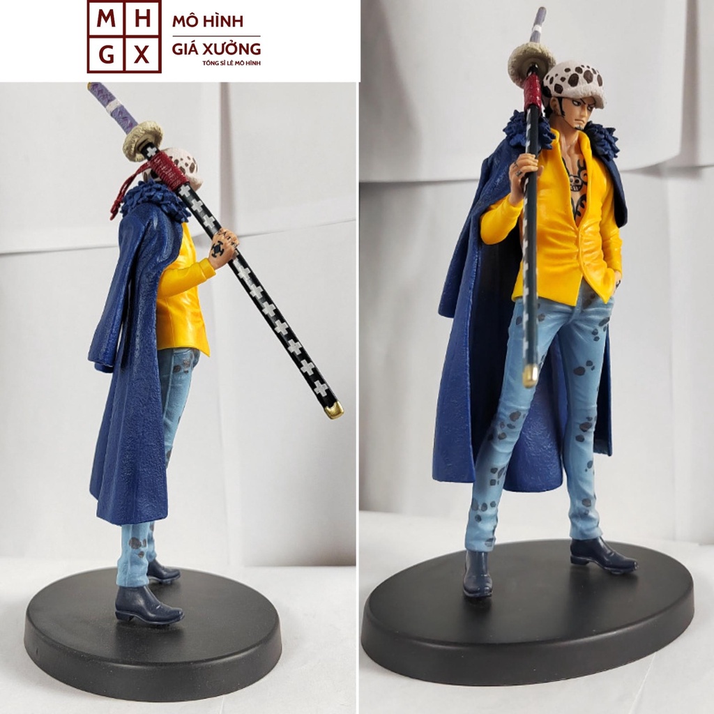 Mô hình One Piece Mihawk, Mắt Diều Hâu đệ nhất kiếm sĩ cao 15cm, figure anime vua hải tặc siêu ngầu decor trang trí