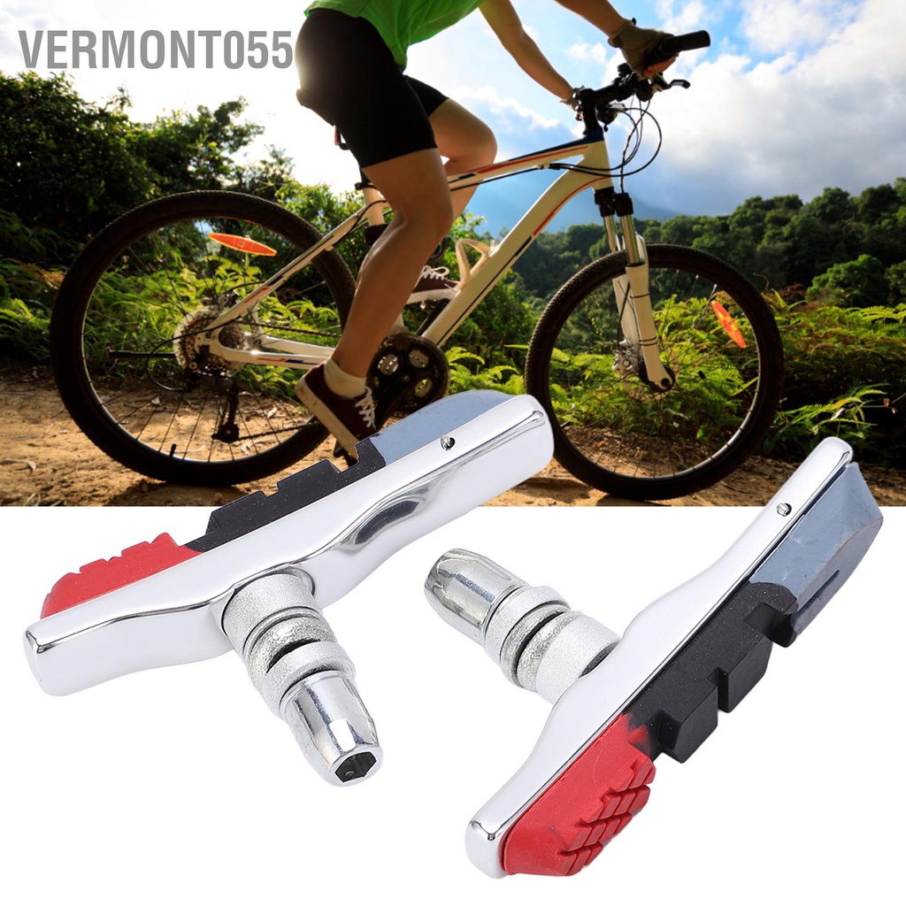 Vermont055 Miếng đệm phanh xe đạp Thay thế 73mm 3 màu Giảm tiếng ồn V cho leo núi