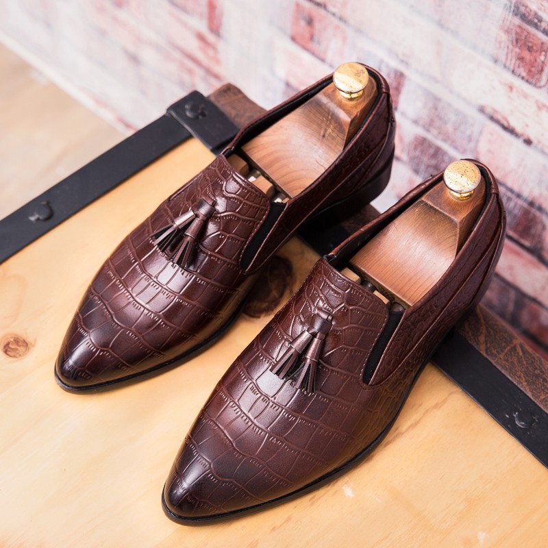 Luxury Crocodile Leather Shoes For Men