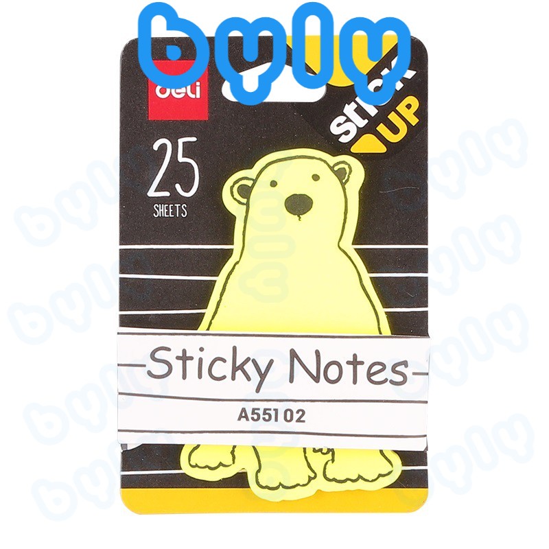 [Ship hỏa tốc] Giấy Note Ghi Chú - Hình Ảnh Động Vật - Sticky Notes DELI | A55102