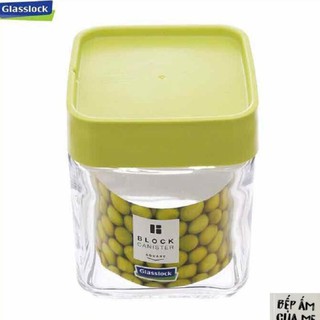 Hũ đựng gia vị thủy tinh glasslock 500ml nắp vặn vuông- ip604