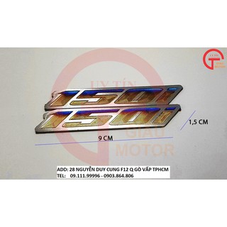 TEMTITAN - CẶP TEM 150I BẰNG TITAN DÁN XE TINH SẢO