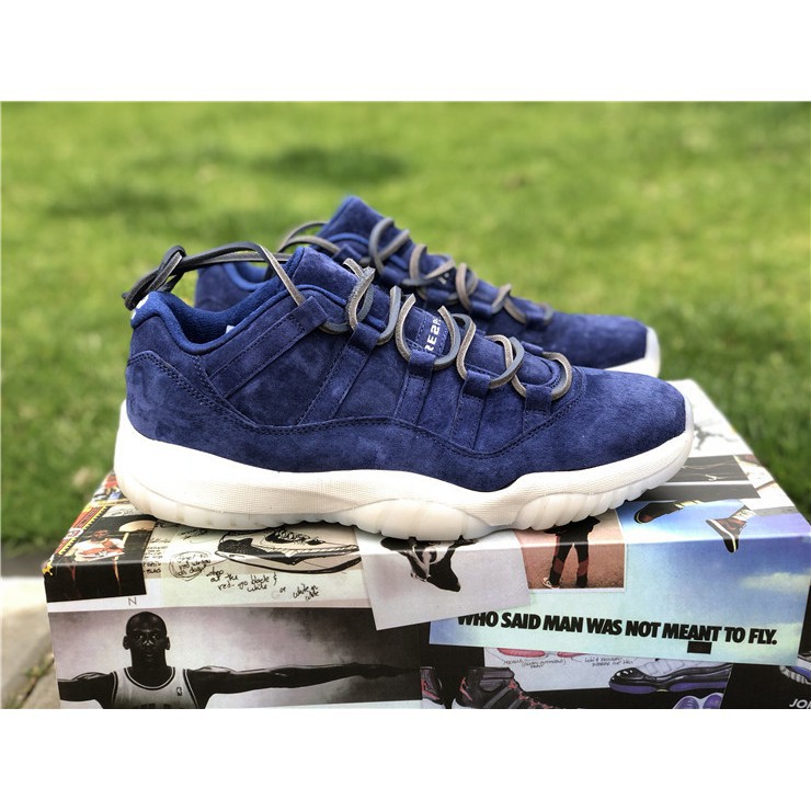 【With shoe box】Giày Nike Air Jordan 11 Xanh Dương uy tín