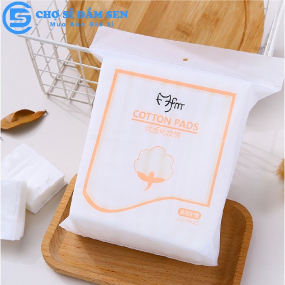 Bông Tẩy Trang 3 Lớp Cotton Pad Túi 222 Miếng 100% Bông Tự Nhiên G386 - Bongtt - Fm