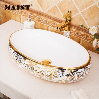 Chậu Rửa Lavabo Gốm Sứ Nghệ Thuật L023 – Phong cách hiện đại