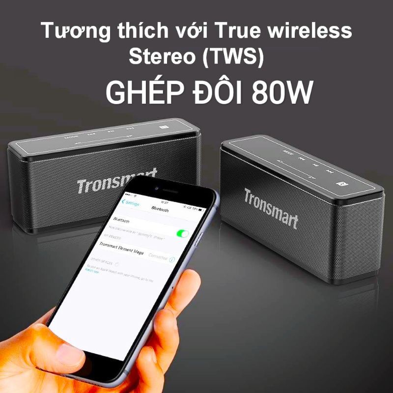 LOA TRONSMART Element Mega 40W | MEGA PRO 60W CHÍNH HÃNG
