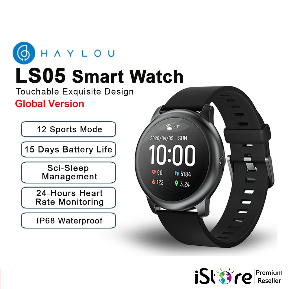 [Mã ELMS5 giảm 7% đơn 300k] Đồng hồ thông minh Haylou Solar LS05(Bản Quốc Tế)/ Smart Watch Xiaomi Haylou LS05 Chính Hãng