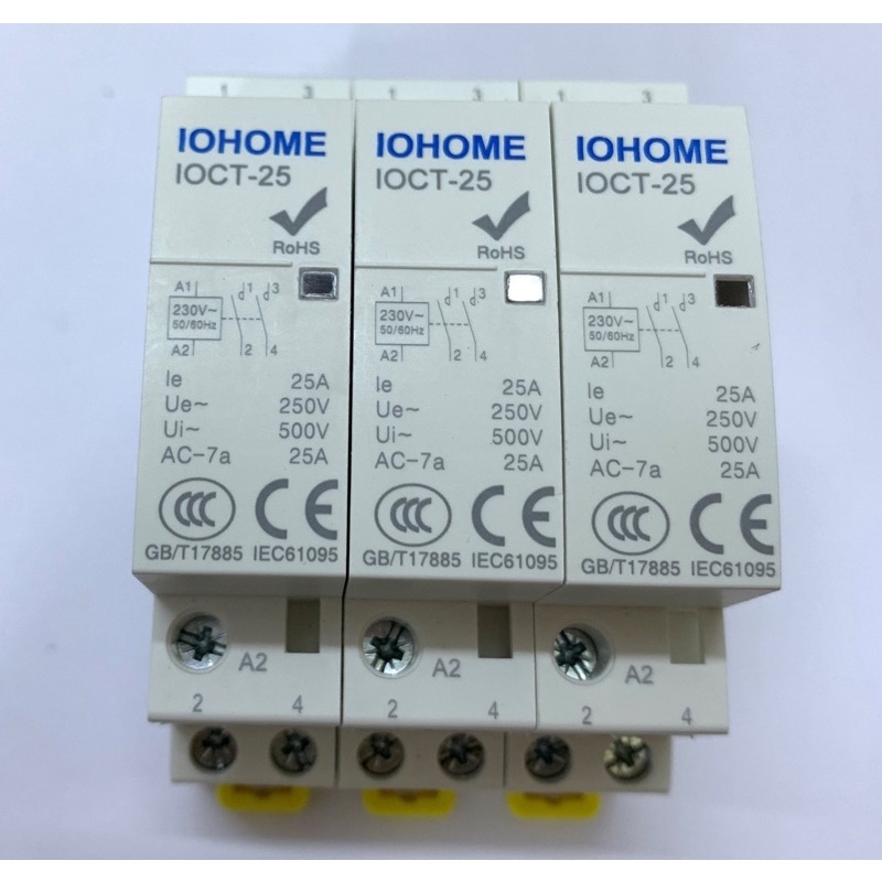 Khởi động từ Contactor 1 pha Cao cấp 🌐GIÁ TỐT🌐 tiêu chuẩn CE và RoHS 25A 40A 63A dùng cho hệ thống nhà thông minh