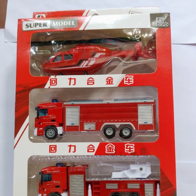 Combo 5 bộ xe cứu hoả