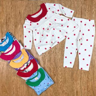 Bộ dài cotton xuất dư siêu đẹp cho bé gái