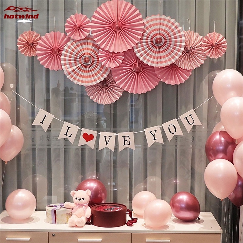 Set Quạt Giấy Trang Trí Sinh Nhật Hoặc Làm Backdrop