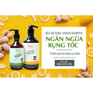 Cặp dầu gội +xả Gừng