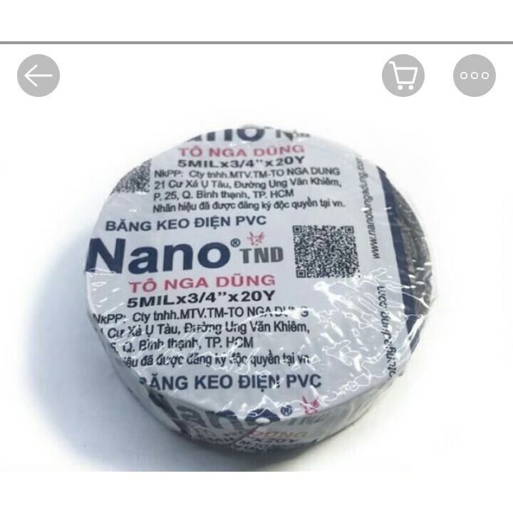 Băng keo cách điện Nano TẶNG 1 CUỘN KHI MUA 15c