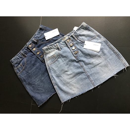 Chân váy jeans Str@