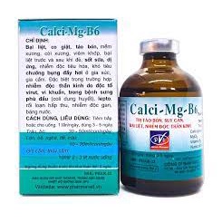 Calci Mg B6 thuốc táo bón, suy gan bại liệt cho chó mèo (50ml/100ml)