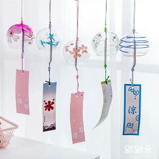 (0-2H 21/8-9/9 FREESHIP ĐƠN 0Đ)  Chuông gió Furin nhật bản may mắn và cầu mong ước nguyện