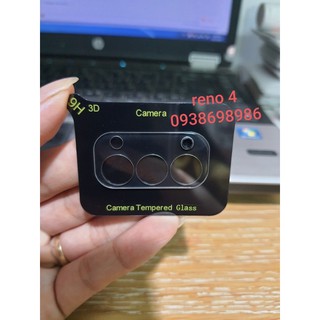 Miếng dán bảo vệ cụm Camera cho Oppo Reno 4, Reno 4 Pro Kính full đen cao cấp