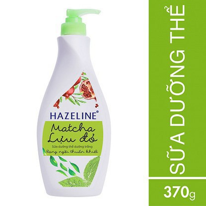 Dưỡng thể trắng da Hazeline Matcha Lựu Đỏ 370ml-Chính hãng