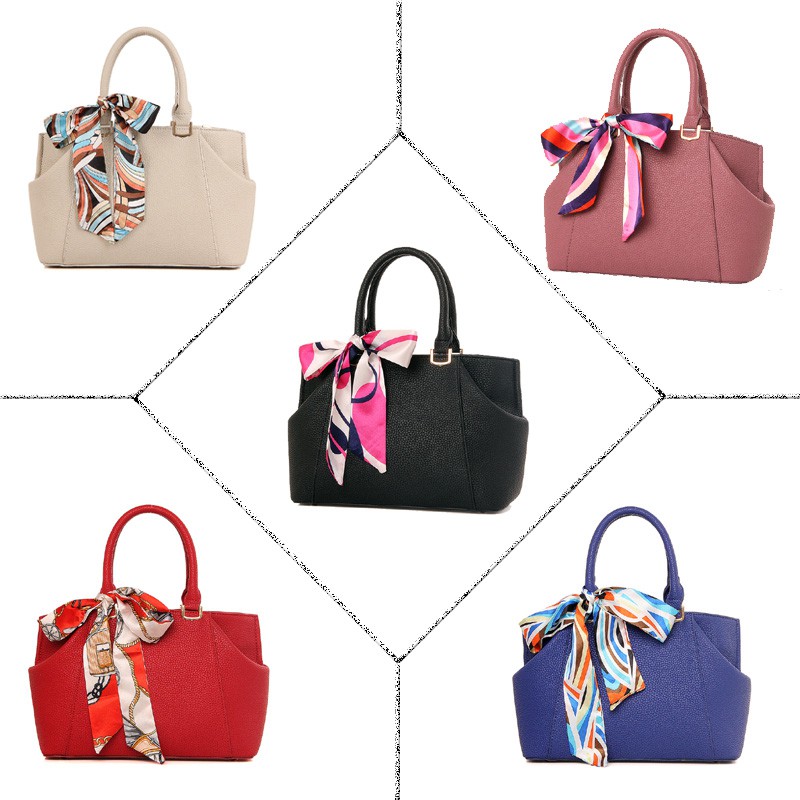 Túi xách tay đeo chéo 2 trong 1 phong cách âu cao cấp có nơ cột