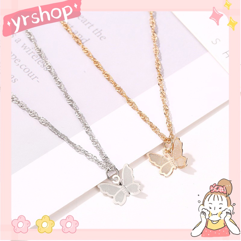 Dây chuyền mặt hình bướm nhỏ đơn giản cá tính cho nữ