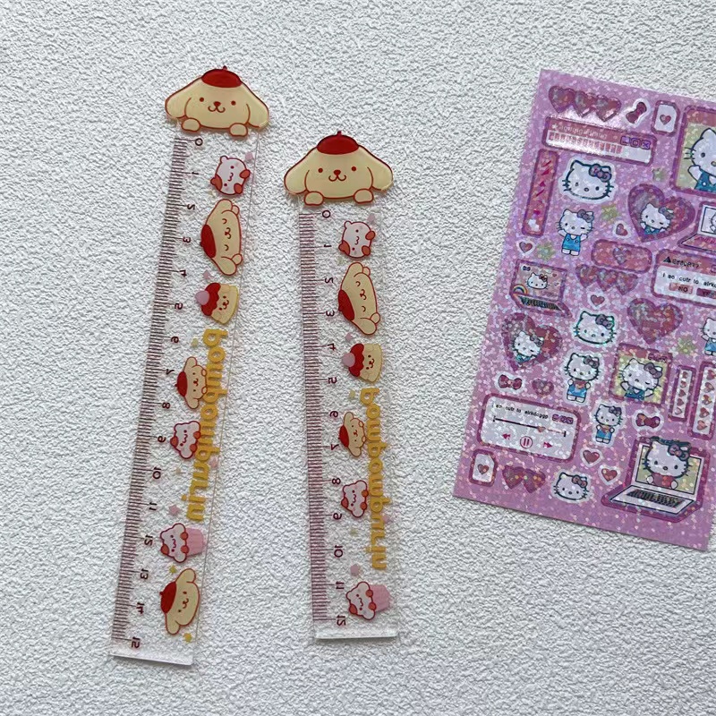 Thước Đo Chất Liệu Acrylic Họa Tiết Kuromi Dễ Thương